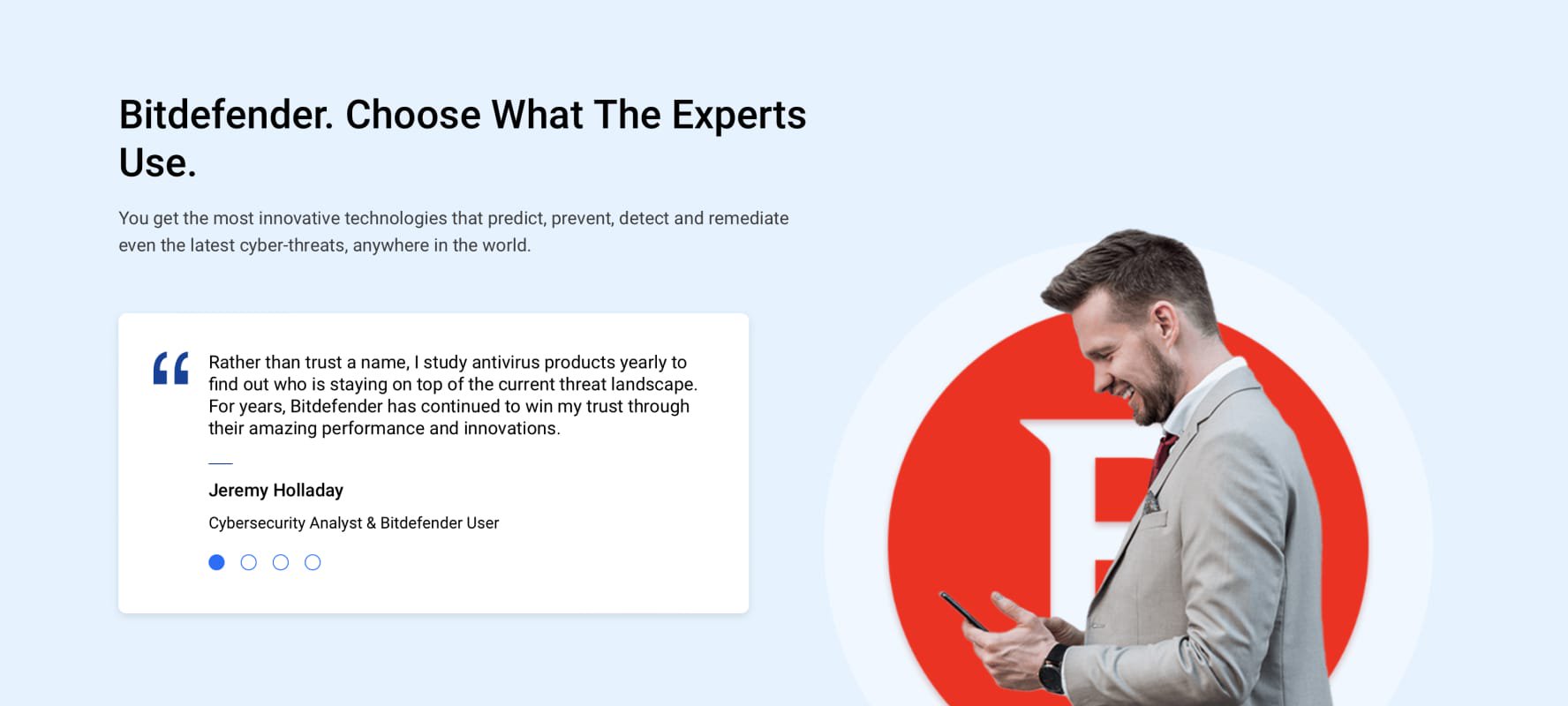 BitDefender website screenshot