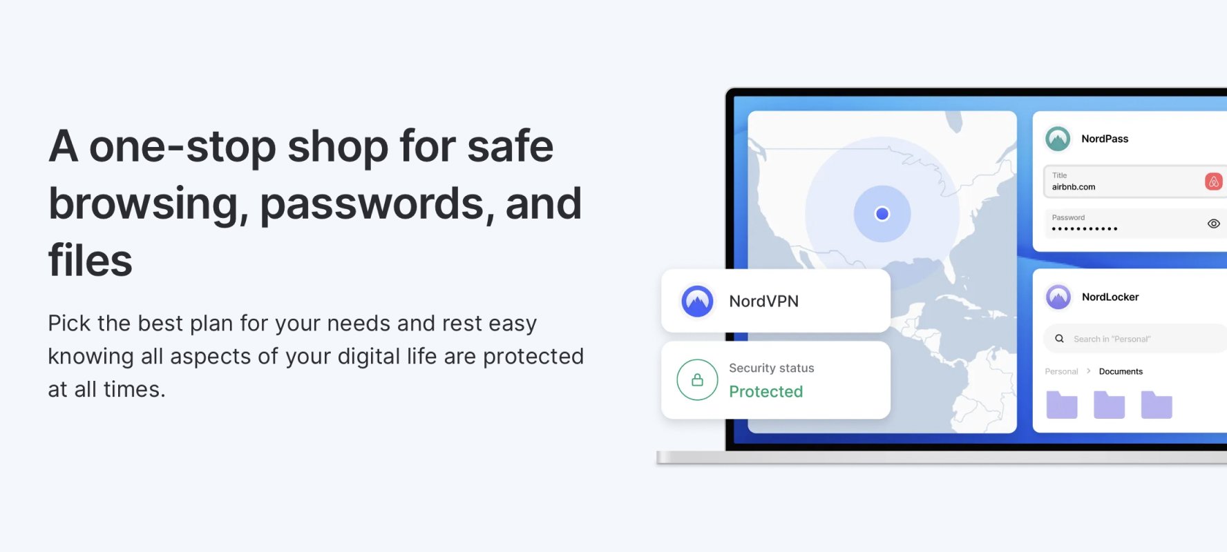 Nord VPN website screenshot